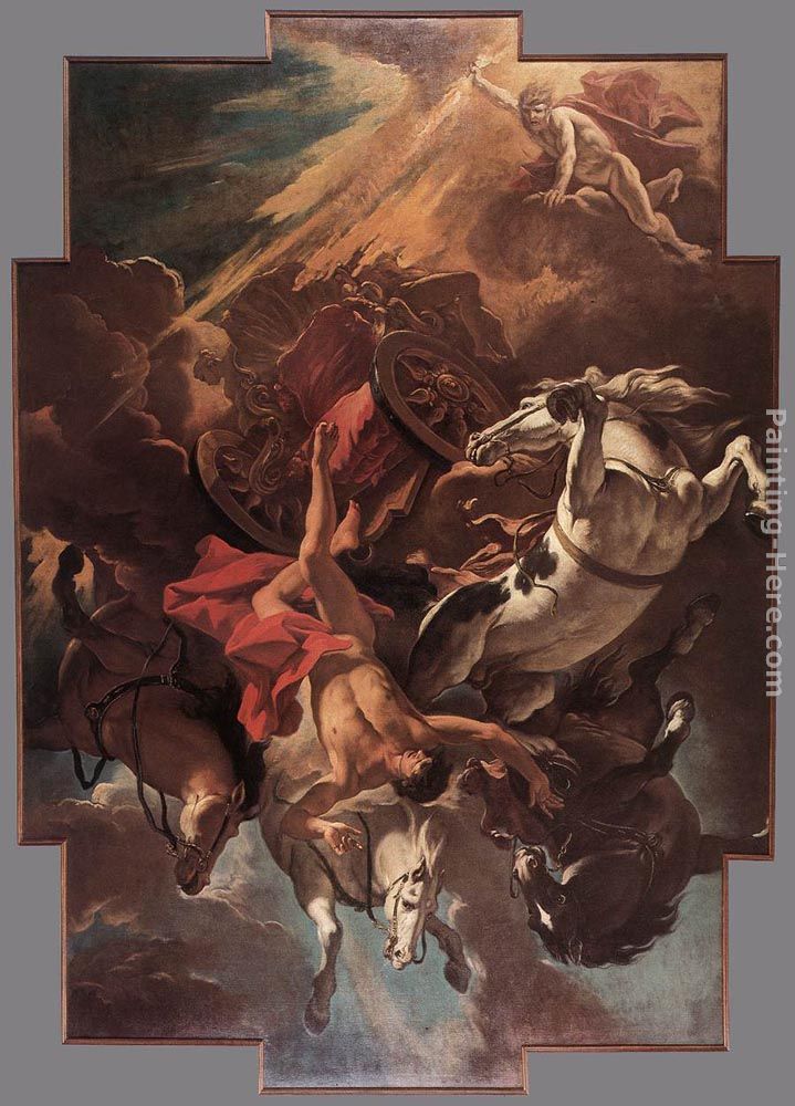 Fall of Phaeton painting - Sebastiano Ricci Fall of Phaeton art painting